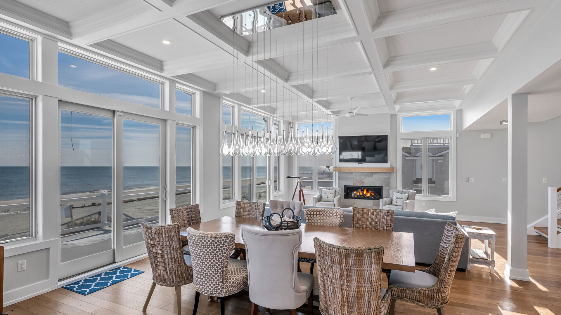 dining room coastal interior view