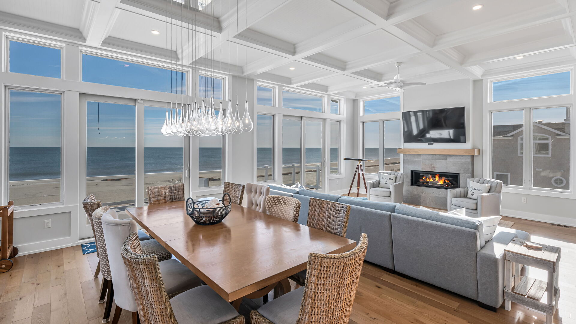 coastal bedroom angle view