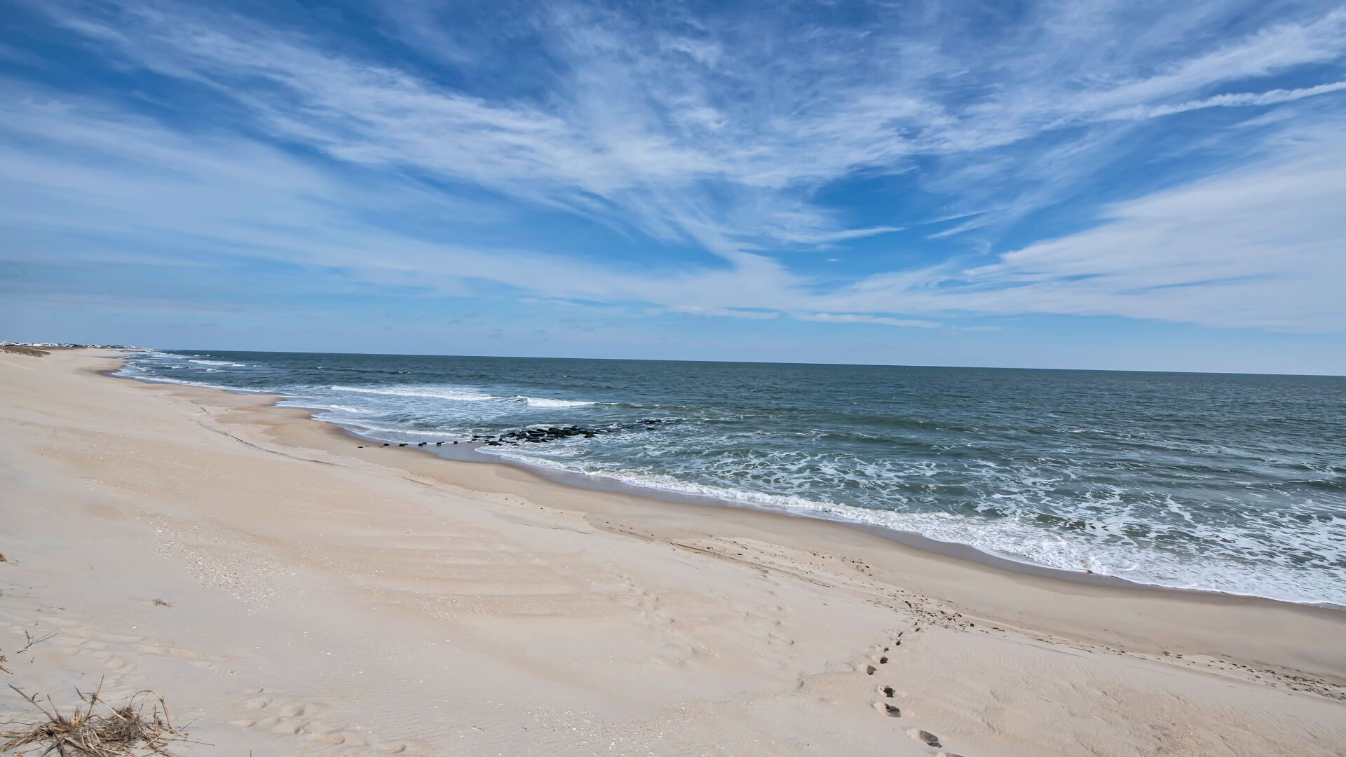 beach ocean view wide