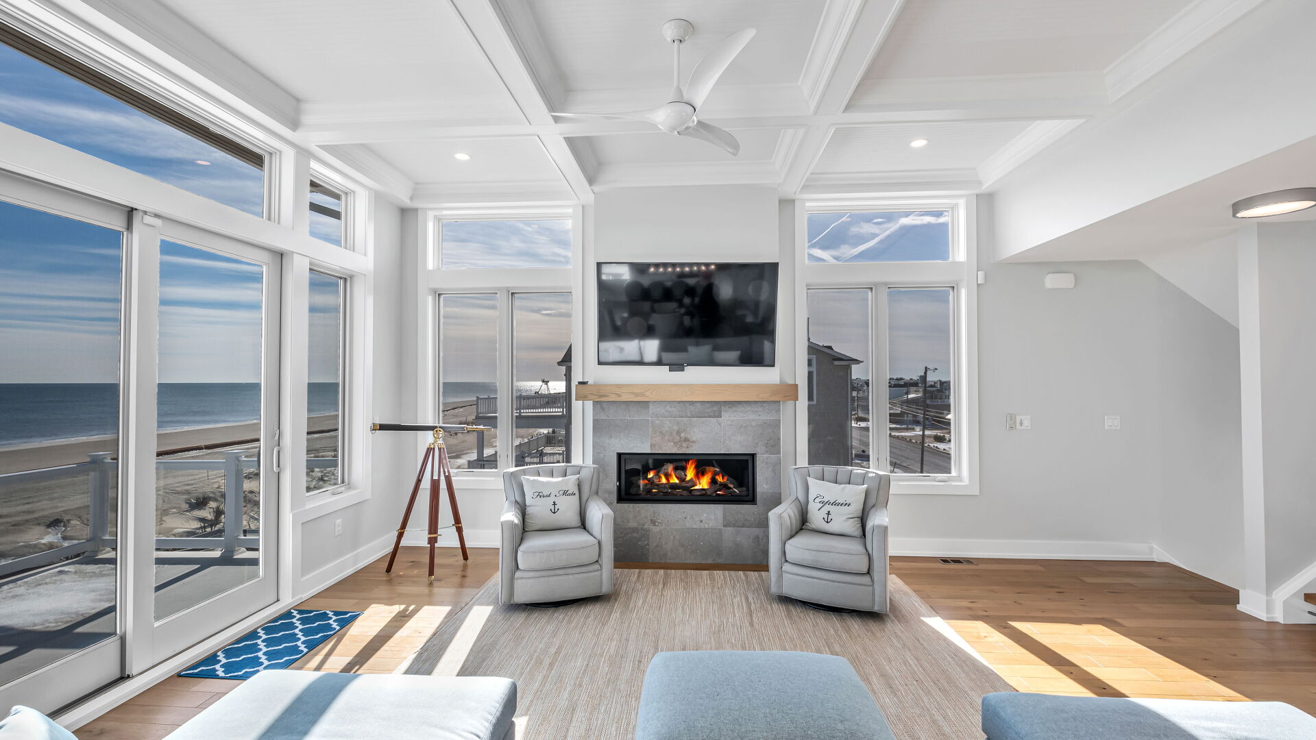 main living room fireplace straight