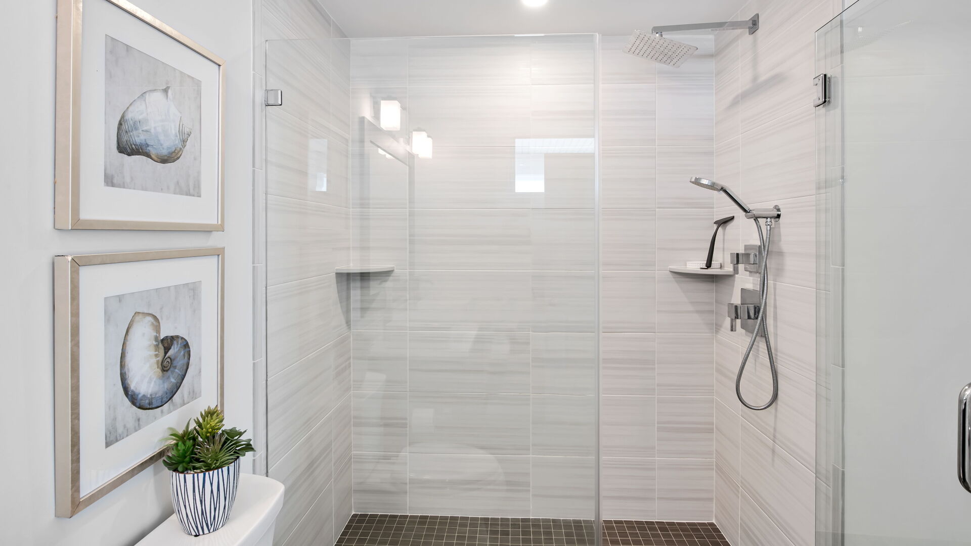 master bathroom glass shower