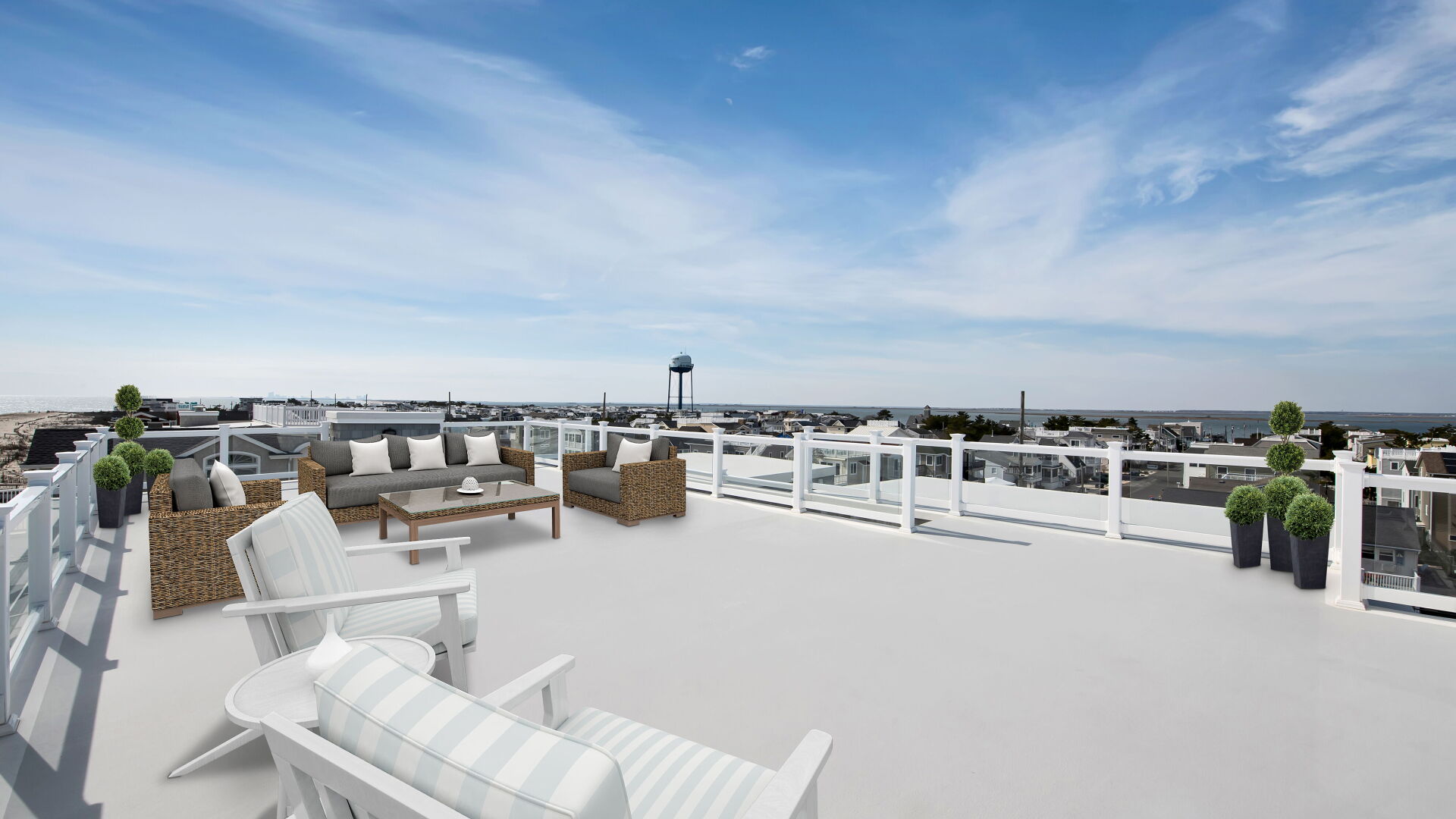 rooftop lounge ocean view