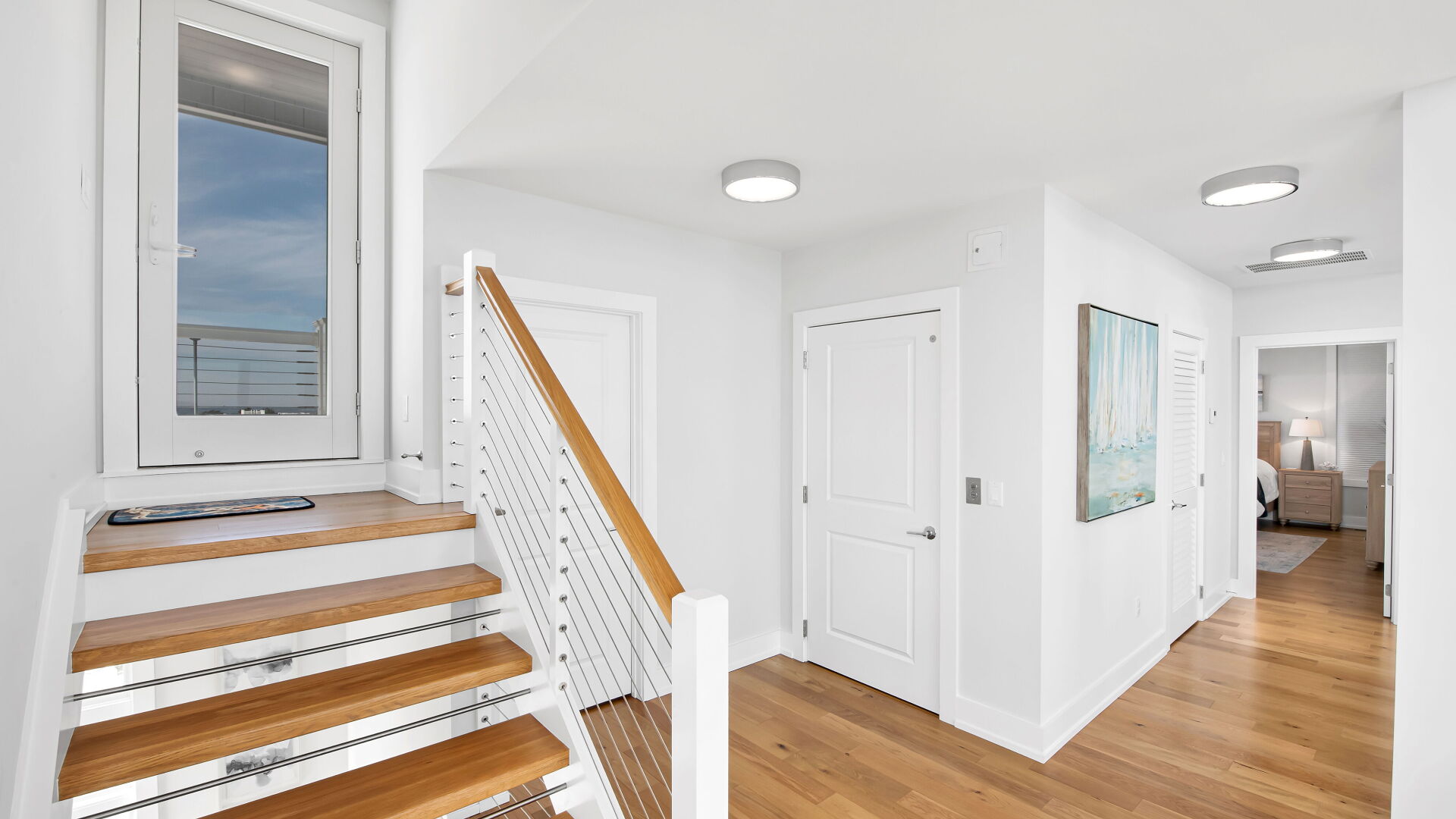 staircase hallway bedroom access